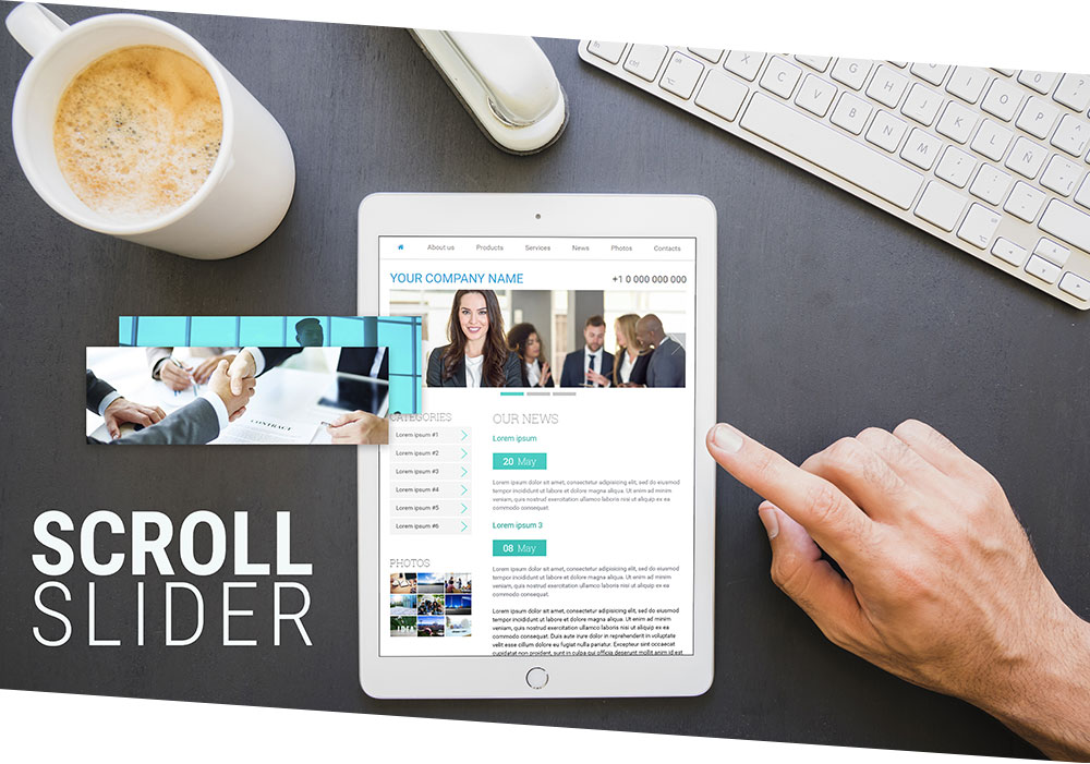 Scroll slider