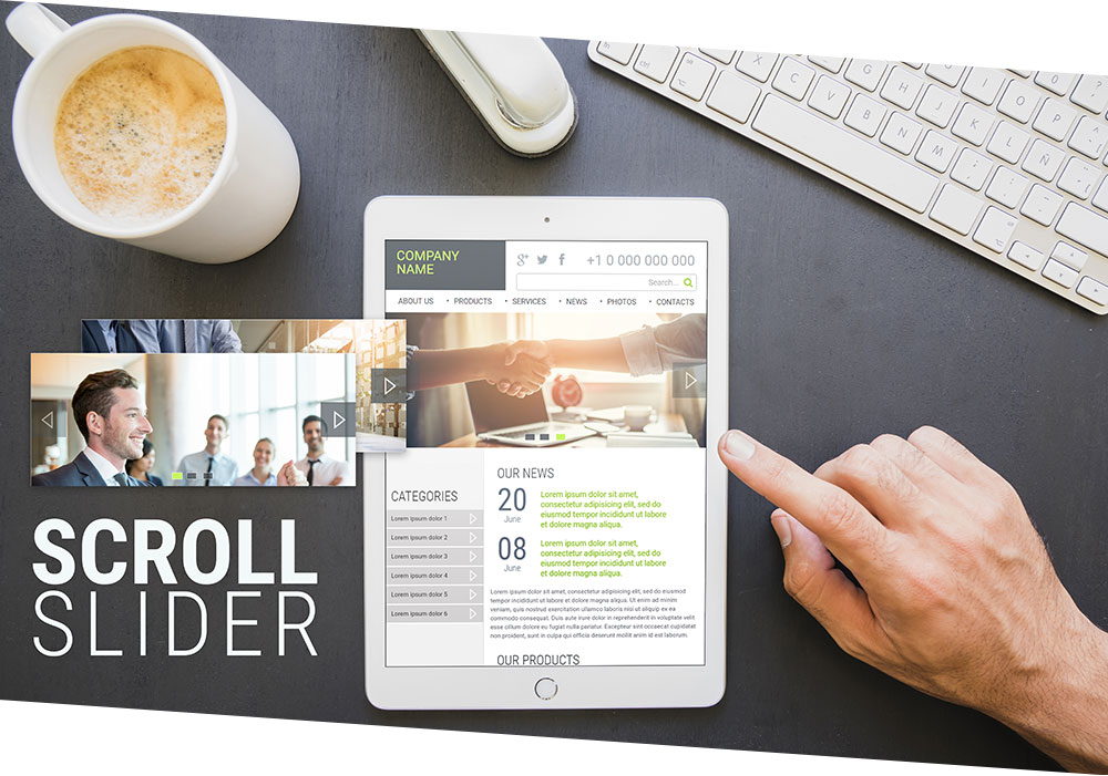Scroll slider